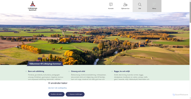 Security scan screenshot of https://lidkoping.se/