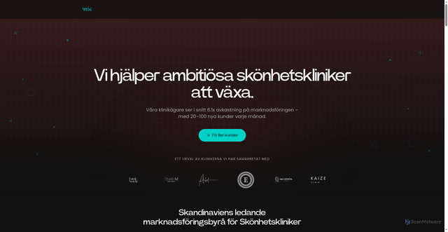 Security scan screenshot of https://wise-media.se