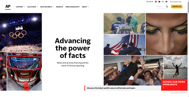 Security scan screenshot of https://www.ap.org