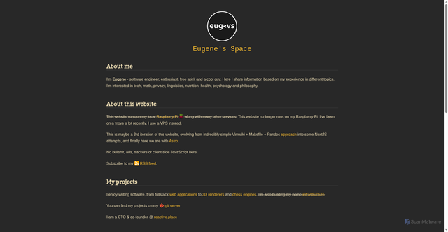 Security scan screenshot of https://eug-vs.xyz