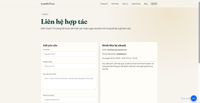 Security scan screenshot of http://ketoanloan.site/contact.html?service_interest=goi-thue-dinh-ky&prefill_need=Toi%20muon%20ra%20soat%20quy%20trinh%20ke%20khai%20va%20doi%20chieu%20du%20lieu%20da%20kenh%20de%20giam%20sai%20sot.