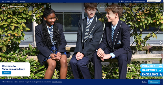 Security scan screenshot of https://www.shoreham-academy.org/