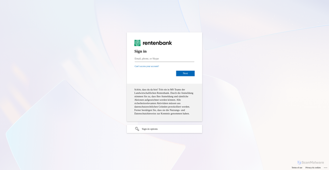Security scan screenshot of https://crm.rentenbank.de/bsicrm/