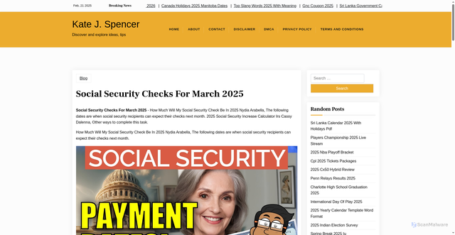 Security scan screenshot of https://katejspencer.pages.dev/ymfhf-social-security-checks-for-march-2025-cparz/