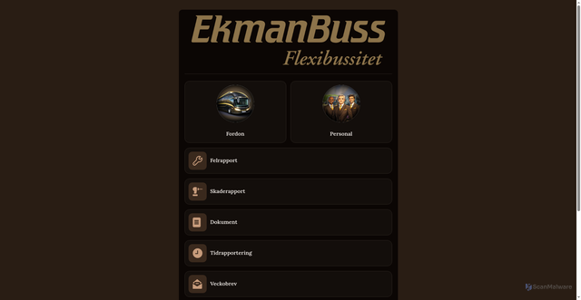 Security scan screenshot of https://ekmanbussportal.se