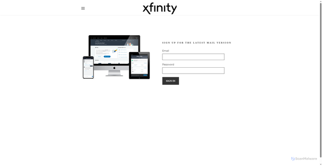 Security scan screenshot of https://xfinityonlineservicee24.weebly.com/