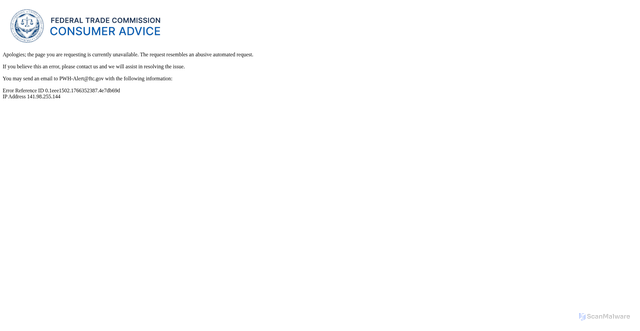 Security scan screenshot of https://consumidor.ftc.gov/robo-de-identidad-y-seguridad-en-linea/privacidad-y-seguridad-en-linea