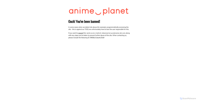 Security scan screenshot of https://www.anime-planet.com/characters/reze