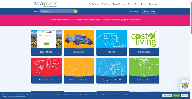 Security scan screenshot of https://www.greatplaces.org.uk/