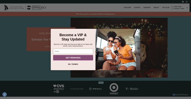 Security scan screenshot of https://kingstoncollection.com/