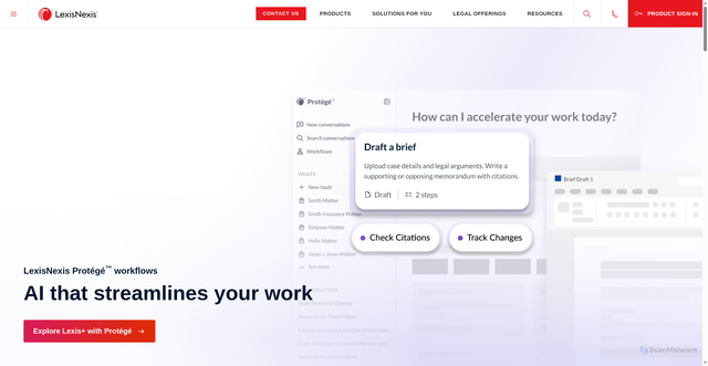Security scan screenshot of https://lexisnexis.co.uk