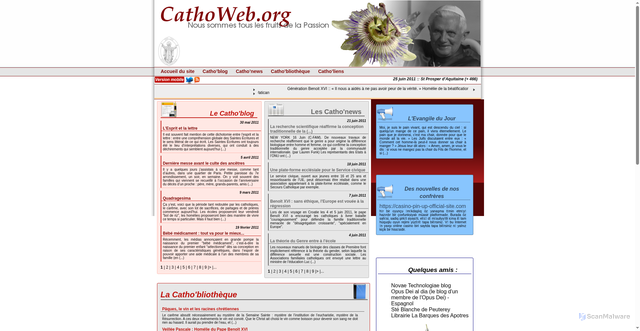 Security scan screenshot of https://cathoweb.org