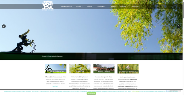 Security scan screenshot of https://www.parcogroane.it/