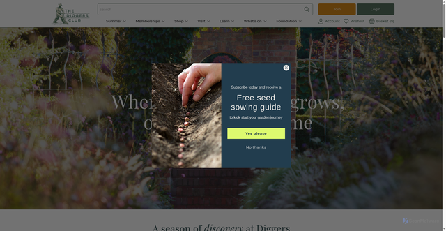 Security scan screenshot of https://diggers.com.au