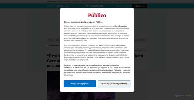 Security scan screenshot of https://www.publico.es/tremending/esto-pasa-murcia-pp-llevan-richard-gere-encendido-luces-navidad-apagon.html