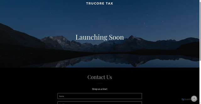 Security scan screenshot of http://www.trucoretax.com/