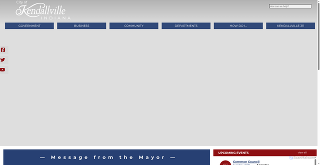 Security scan screenshot of https://www.kendallvillein.gov/