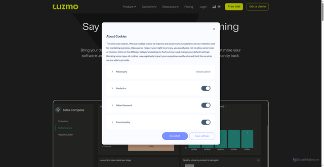 Security scan screenshot of https://cumul.io