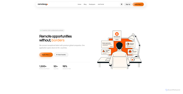 Security scan screenshot of https://remoteogwebsite.pages.dev/dashboard
