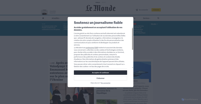 Security scan screenshot of https://li.redistribution-fr-mrelay.com/