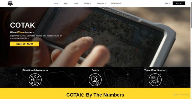 Security scan screenshot of https://cotak.gov/pages/guest-home