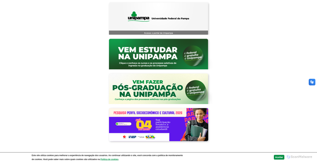 Security scan screenshot of https://unipampa.edu.br