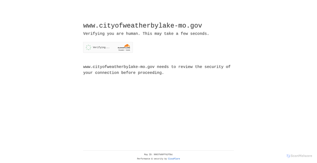 Security scan screenshot of https://cityofweatherbylake-mo.gov/