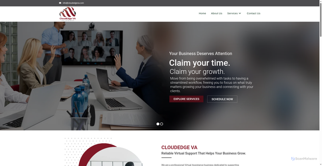 Security scan screenshot of http://cloudedgeva.com/