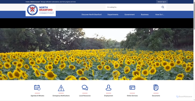 Security scan screenshot of https://northbranfordct.gov/
