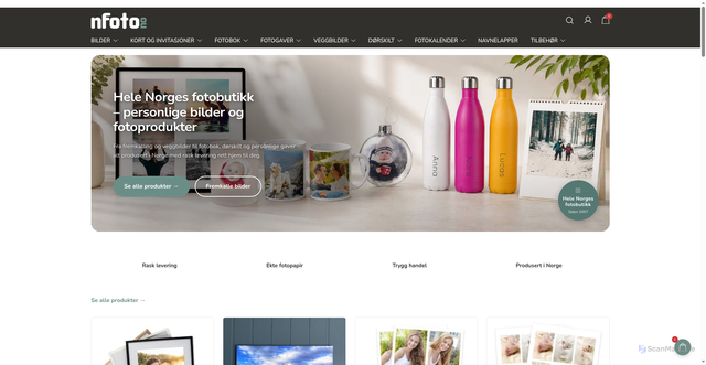 Security scan screenshot of https://nfoto.no/?utm_source=nfoto.no&utm_campaign=7d3a6925c2-EMAIL_CAMPAIGN_2026_06_27_08_34&utm_medium=email&utm_term=0_-7d3a6925c2-4832893&mc_cid=7d3a6925c2&mc_eid=UNIQID