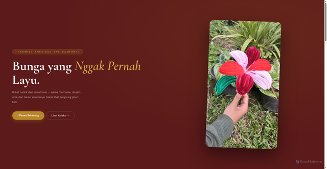 Security scan screenshot of https://destishelviani-ggsrnxgrpg.edgeone.app/