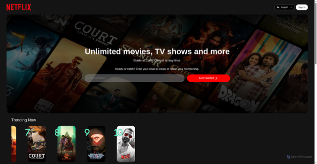 Security scan screenshot of https://www.netflix-clone-css-eight.vercel.app/