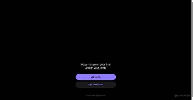 Security scan screenshot of https://grubhubsupport.com