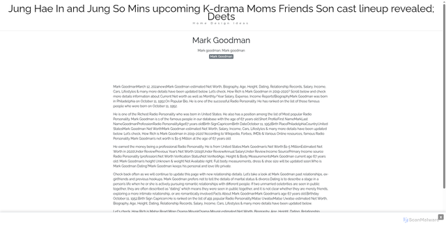 Security scan screenshot of https://corpheanhugo-aefuv90cq7.edgeone.app/23138-mark-goodman.html