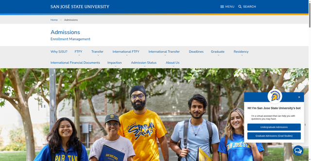 Security scan screenshot of https://spartans.sjsu.edu