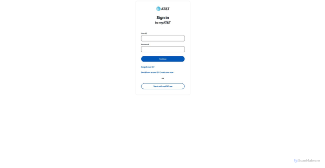 Security scan screenshot of https://t55.7d0.mytemp.website/att/attonlineservices.html