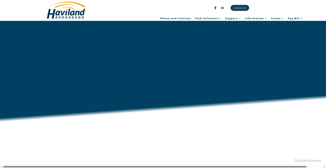 Security scan screenshot of https://havilandtelco.com