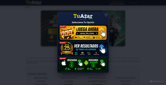 Security scan screenshot of https://www.tuazar.com