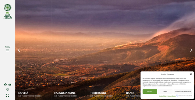 Security scan screenshot of https://valleumbraesibillini.com/