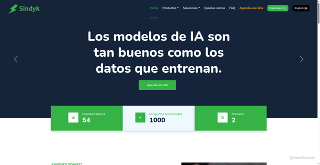 Security scan screenshot of https://sindyk.com
