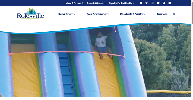 Security scan screenshot of https://www.rolesvillenc.gov/