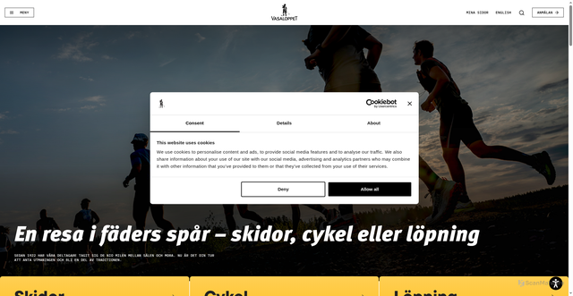 Security scan screenshot of https://vasaloppet.se