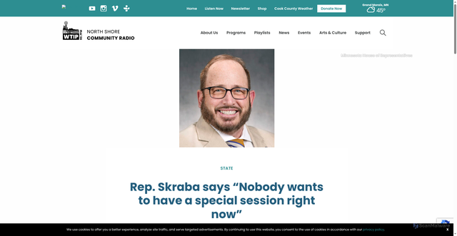 Security scan screenshot of https://wtip.org/rep-skraba-says-nobody-wants-to-have-a-special-session-right-now/
