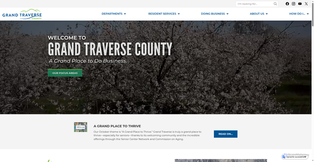 Security scan screenshot of https://gtcountymi.gov/
