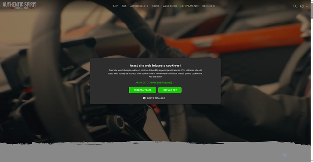 Security scan screenshot of https://authentic-spirit.com