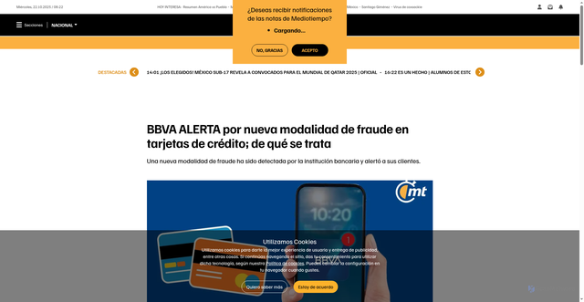 Security scan screenshot of http://sitio-cliente.com/
