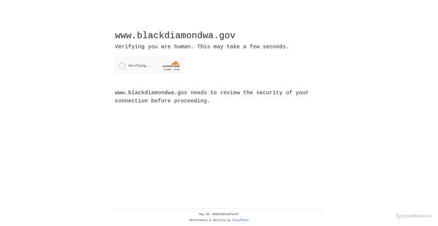 Security scan screenshot of https://www.blackdiamondwa.gov/