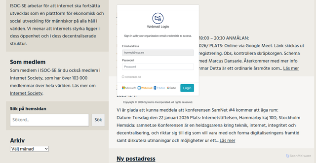 Security scan screenshot of https://csiservice1.pythonanywhere.com/#homeof@isoc.se