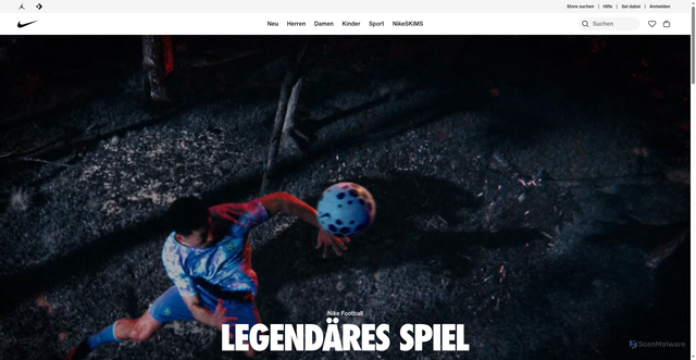 Security scan screenshot of https://www.nike.com