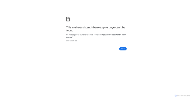 Security scan screenshot of https://muhu-assistant.t-bank-app.ru